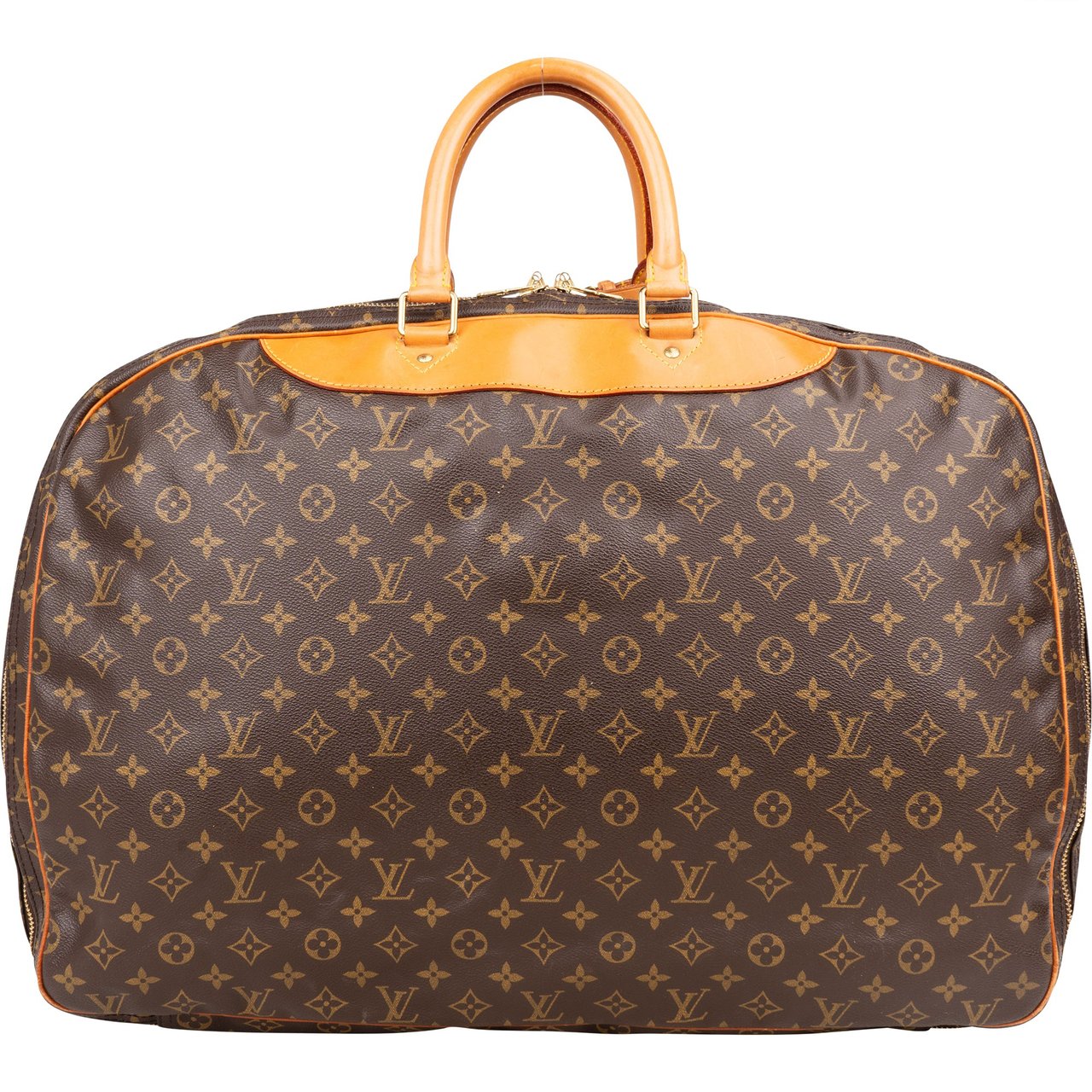 Louis Vuitton Louis Vuitton Canvas Monogram Alize Travel Bag Bruin