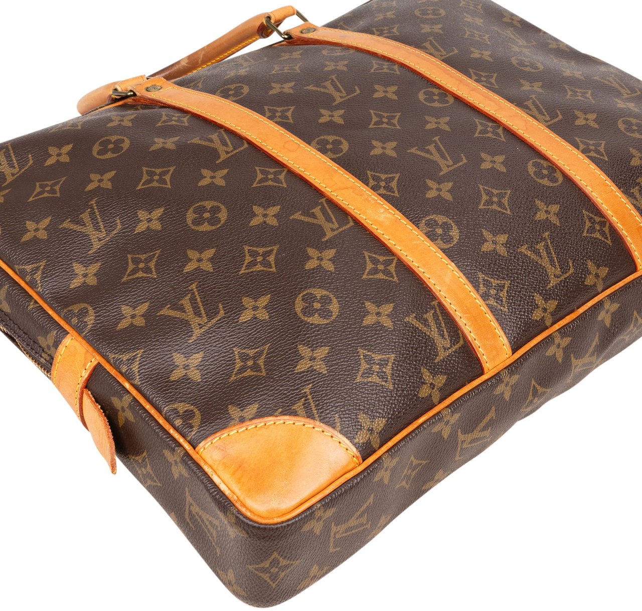 Louis Vuitton Louis Vuitton Canvas Monogram Porte Documents Business Handbag Bruin