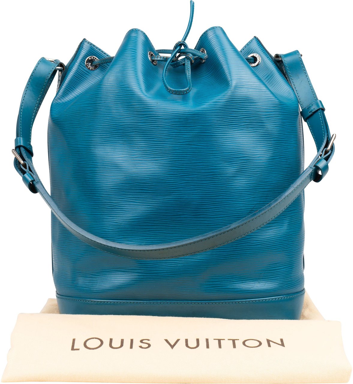 Louis Vuitton Louis Vuitton Bleu Cyan NM Epi Leather Sac Noe Grande Shoulder Bag Blauw
