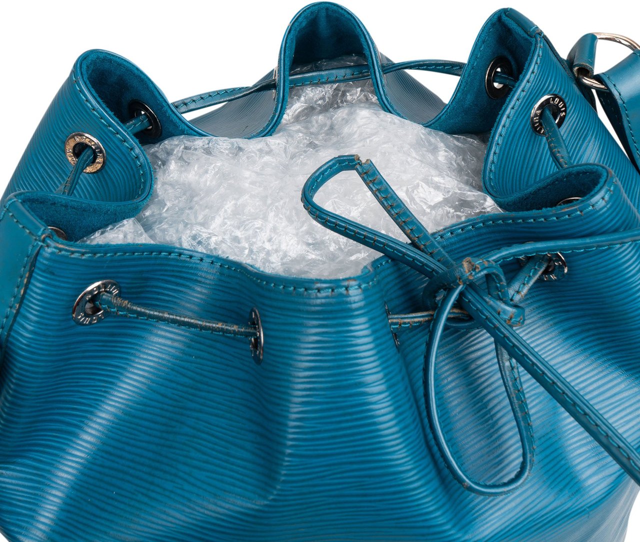 Louis Vuitton Louis Vuitton Bleu Cyan NM Epi Leather Sac Noe Grande Shoulder Bag Blauw