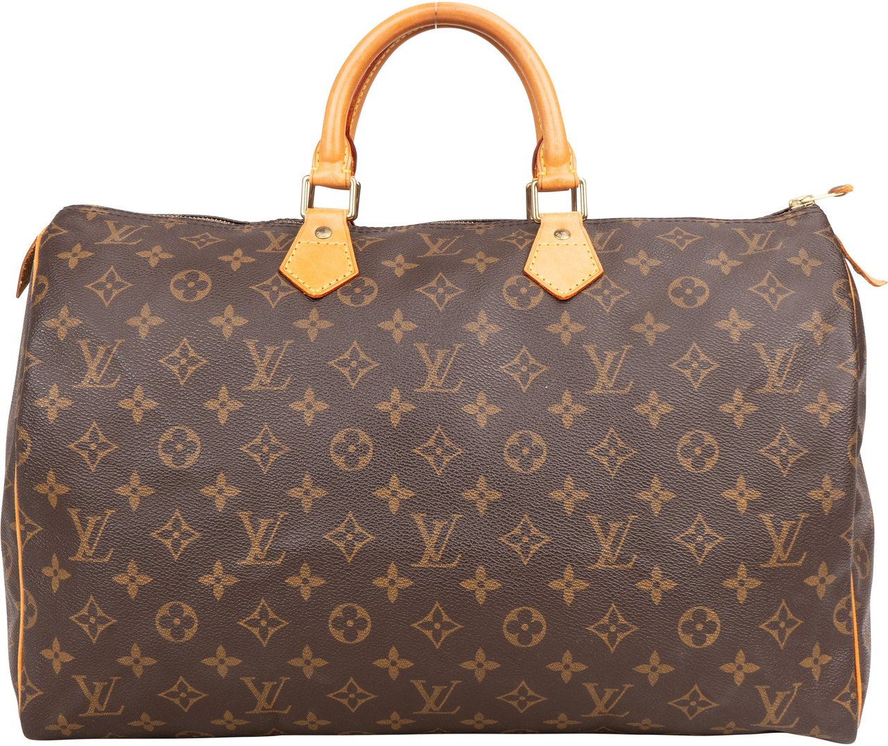 Louis Vuitton Louis Vuitton Canvas Monogram Speedy 40 Handbag Bruin