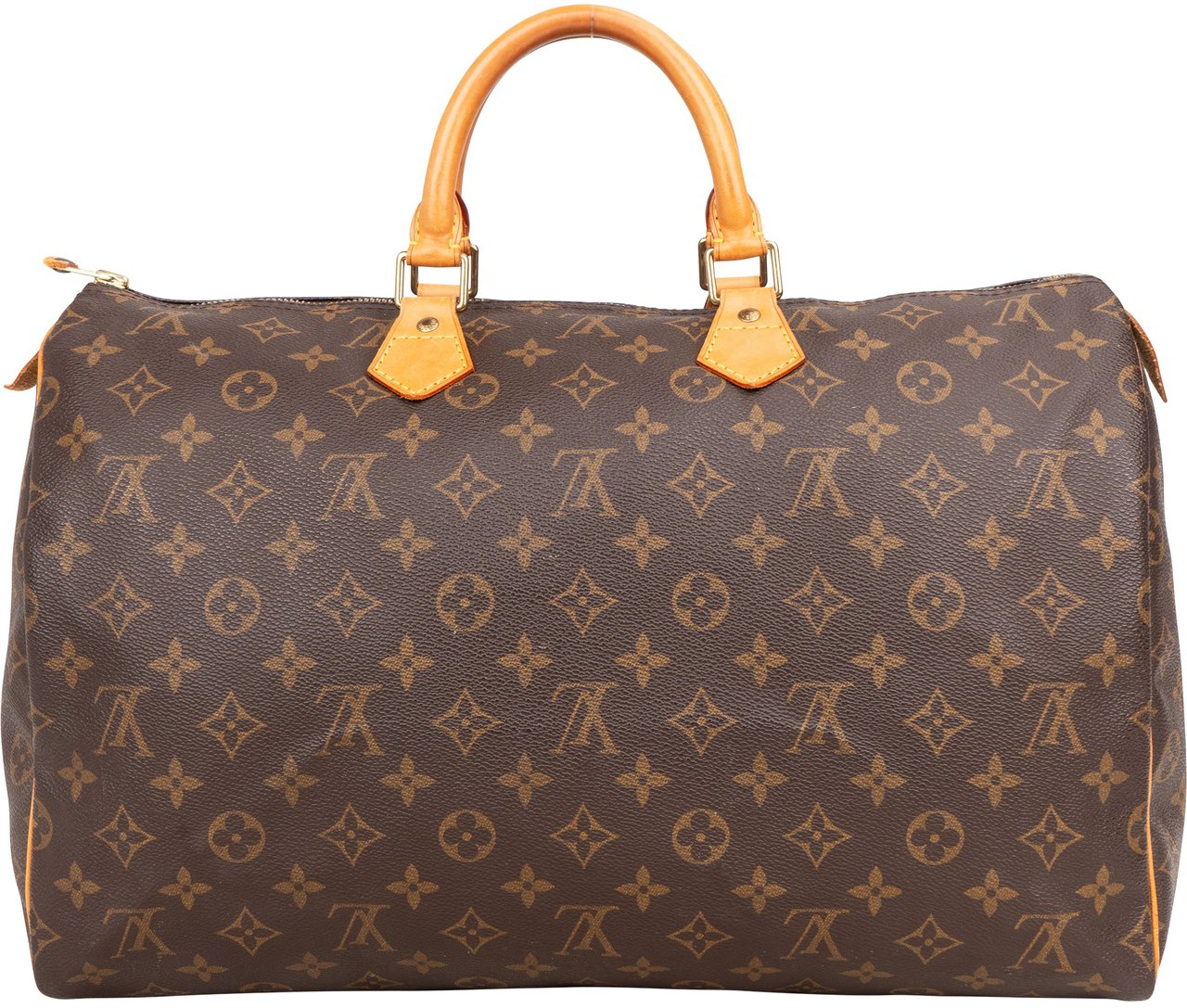 Louis Vuitton Louis Vuitton Canvas Monogram Speedy 40 Handbag Bruin