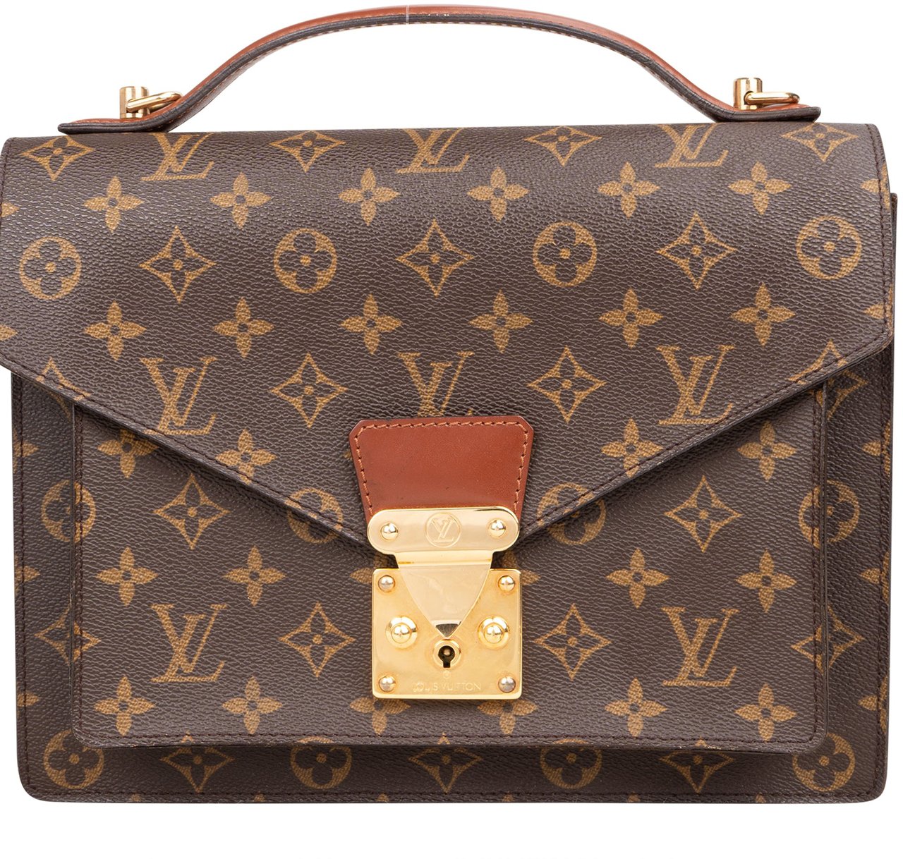 Louis Vuitton Louis Vuitton Canvas Monogram Monceau Handbag Bruin