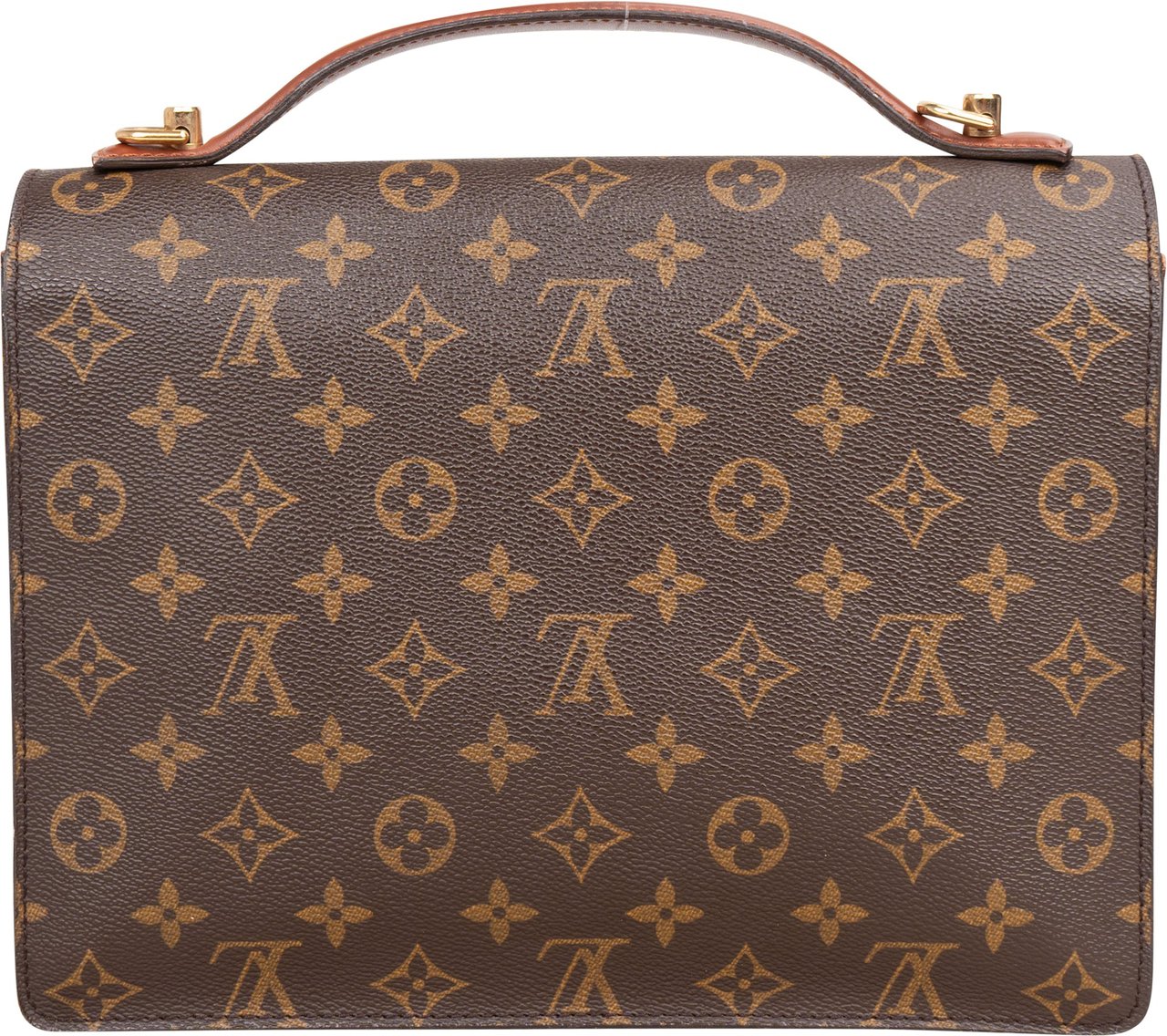 Louis Vuitton Louis Vuitton Canvas Monogram Monceau Handbag Bruin