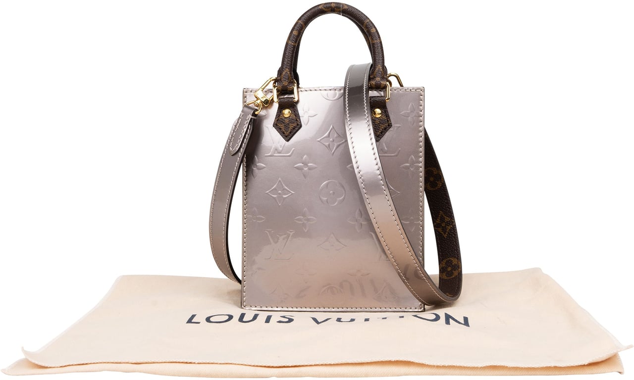 Louis Vuitton Louis Vuitton Vernis Monogram Petite Sac Plat Handbag Divers