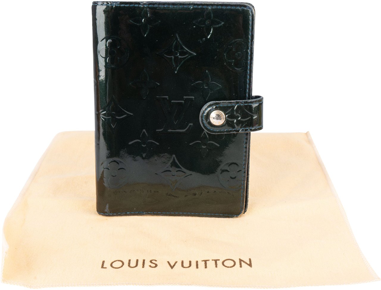 Louis Vuitton Louis Vuitton Vernis Monogram Agenda PM Groen