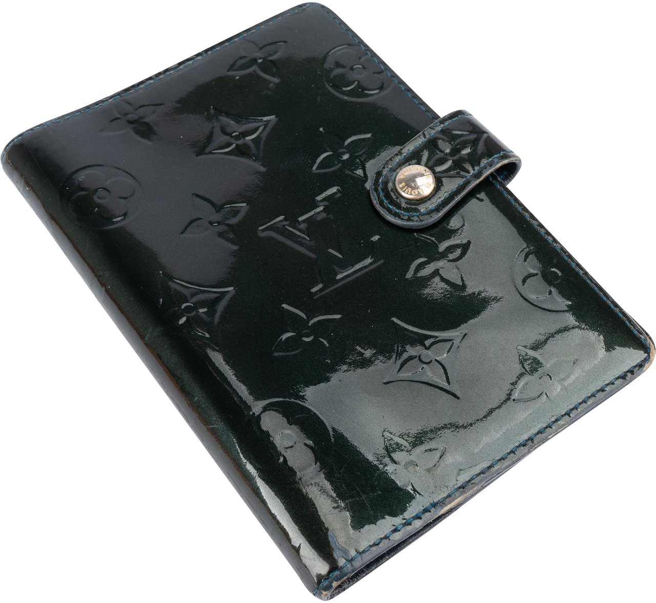 Louis Vuitton Louis Vuitton Vernis Monogram Agenda PM Groen