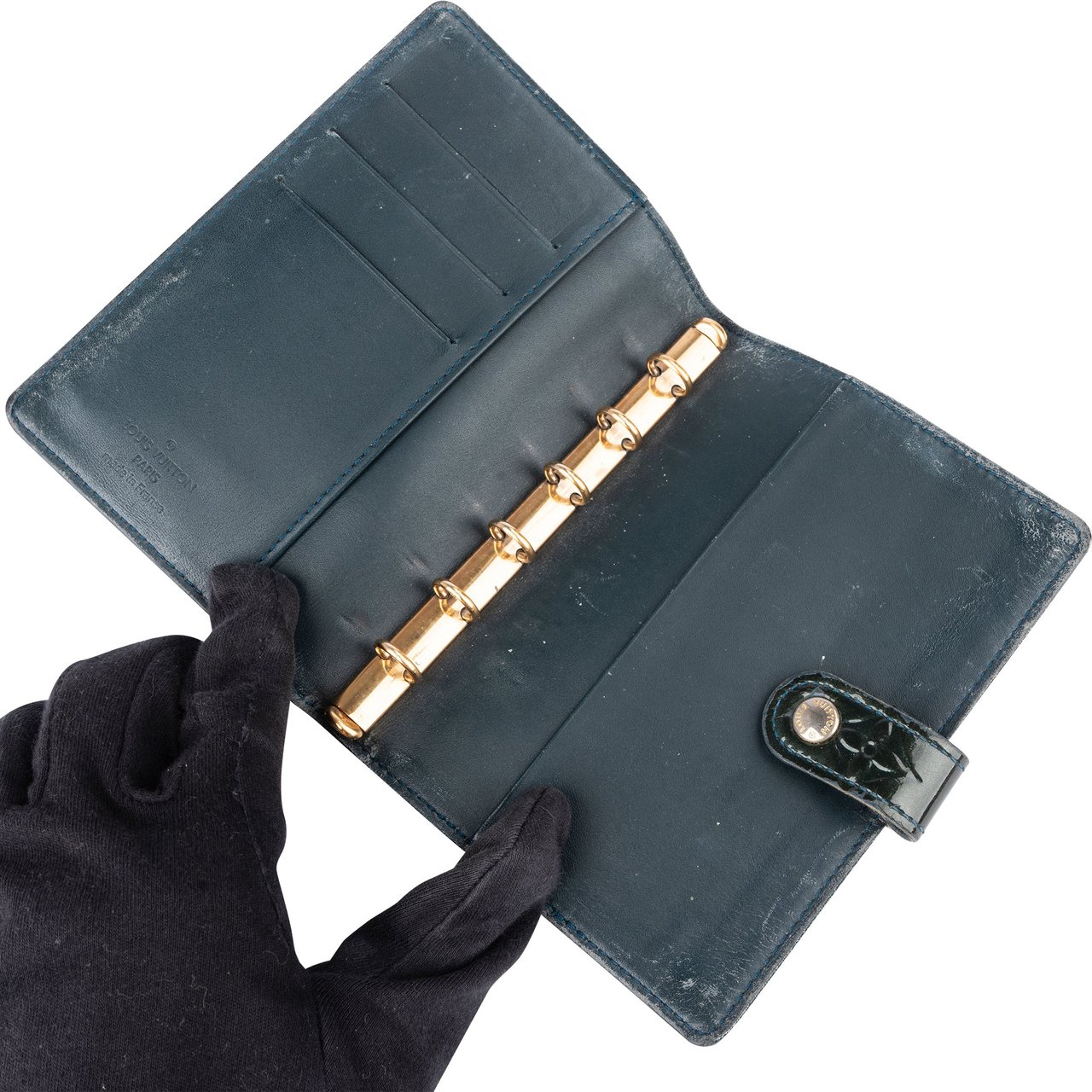 Louis Vuitton Louis Vuitton Vernis Monogram Agenda PM Groen