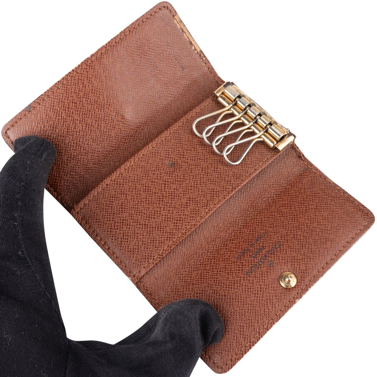 Louis Vuitton Louis Vuitton Canvas Monogram Keyholder Bruin