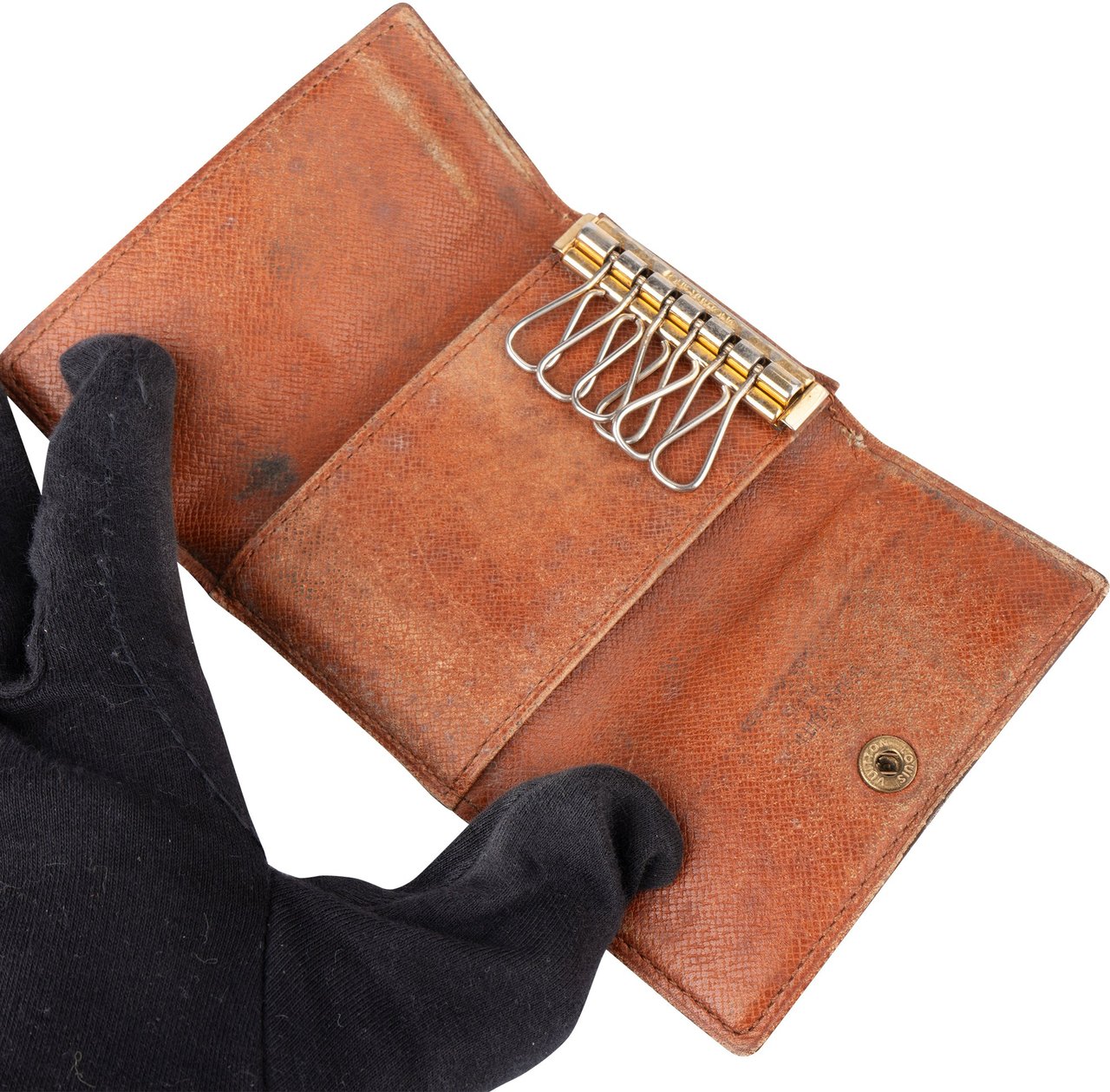 Louis Vuitton Louis Vuitton Canvas Monogram Keyholder Bruin