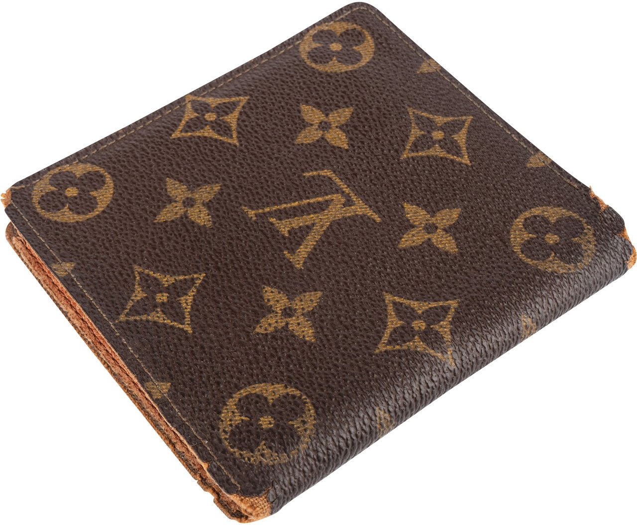 Louis Vuitton Louis Vuitton Canvas Monogram Marco Wallet Bruin