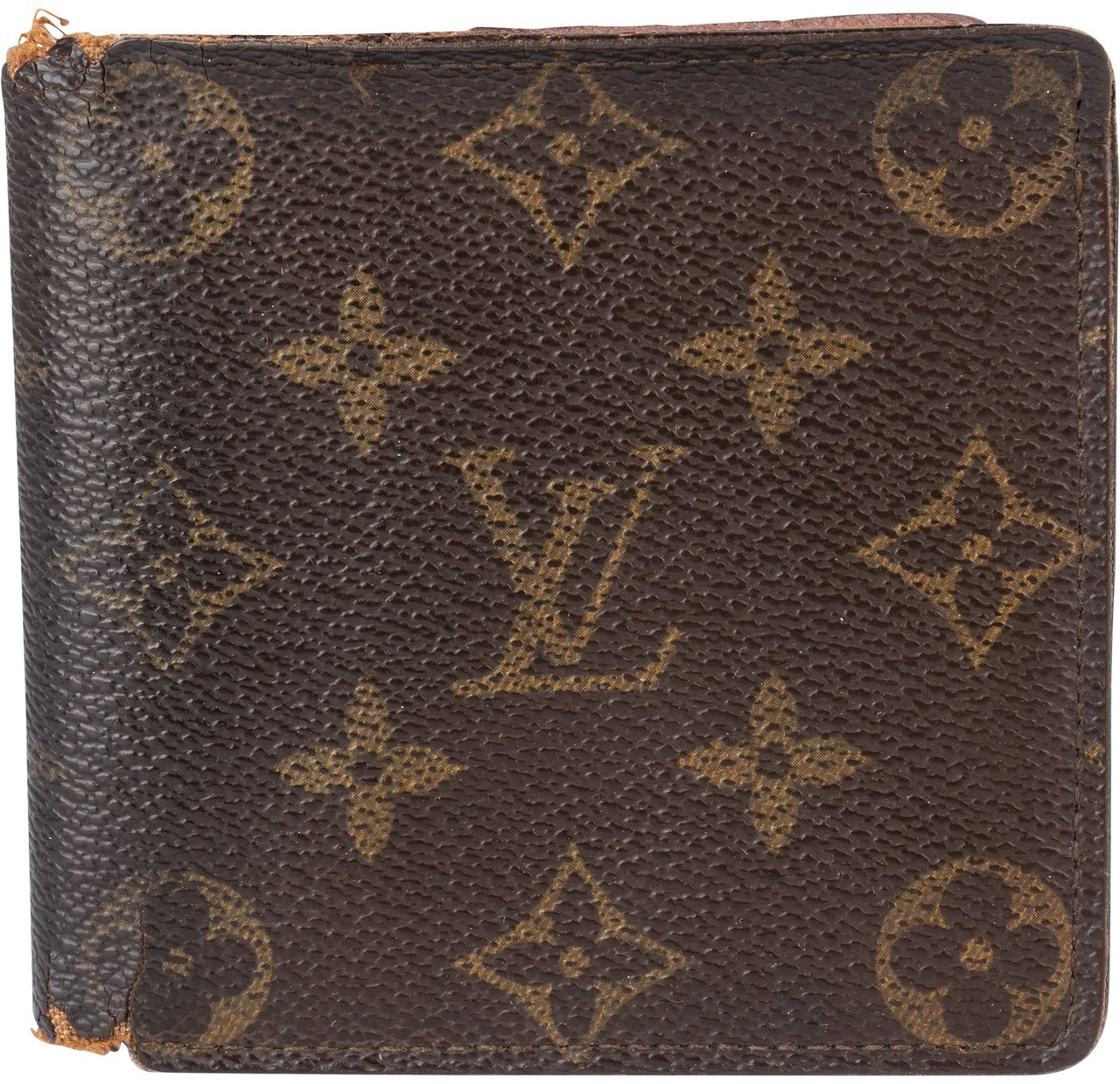 Louis Vuitton Louis Vuitton Canvas Monogram Marco Wallet Bruin