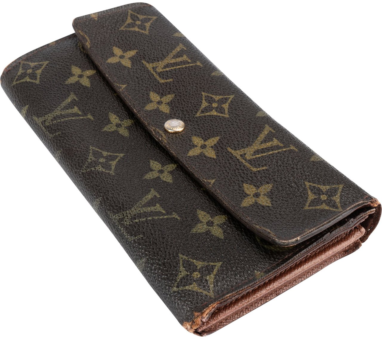 Louis Vuitton Louis Vuitton Canvas Monogram Sarah Wallet Bruin