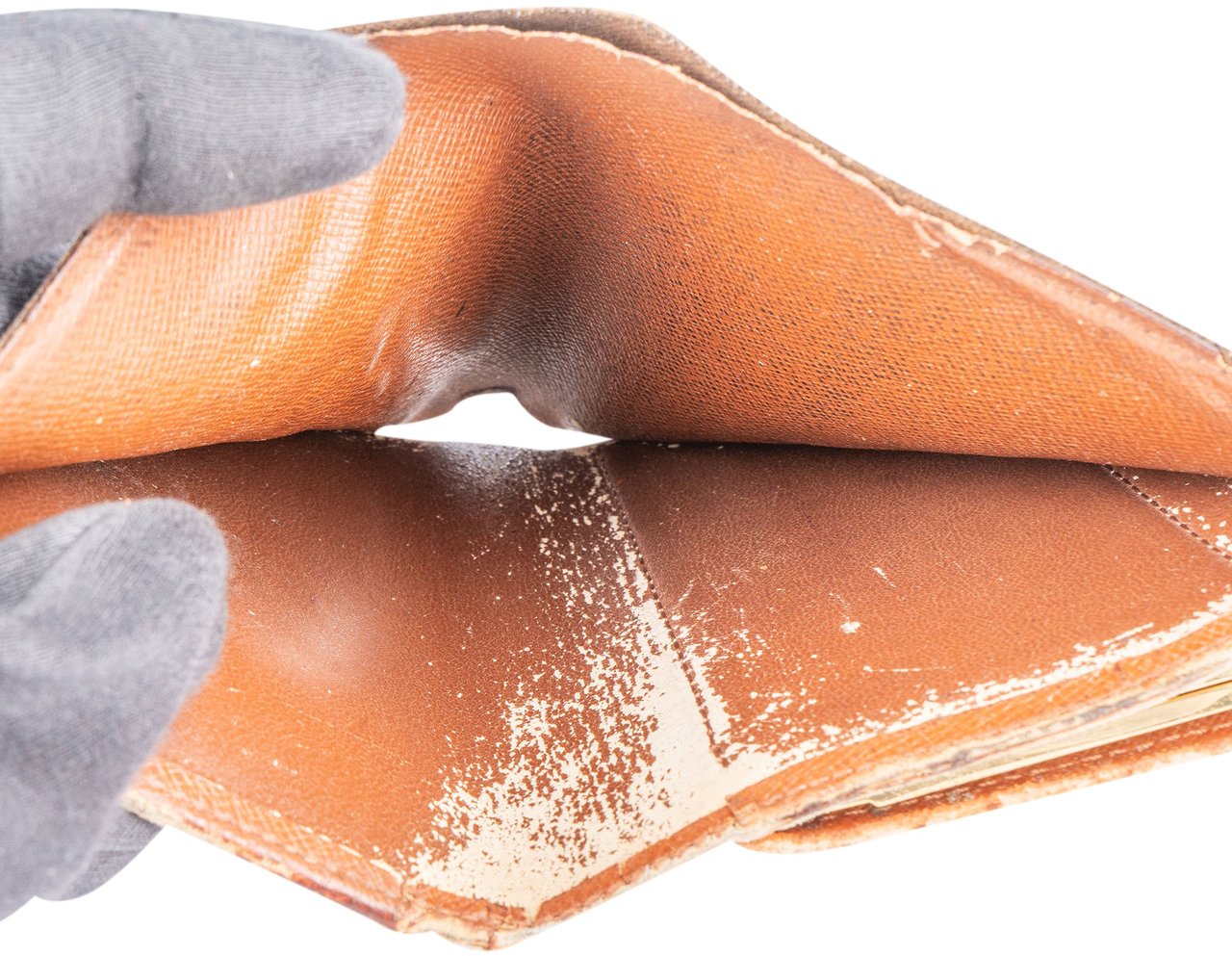 Louis Vuitton Louis Vuitton Canvas Monogram Compact Clip Wallet Bruin