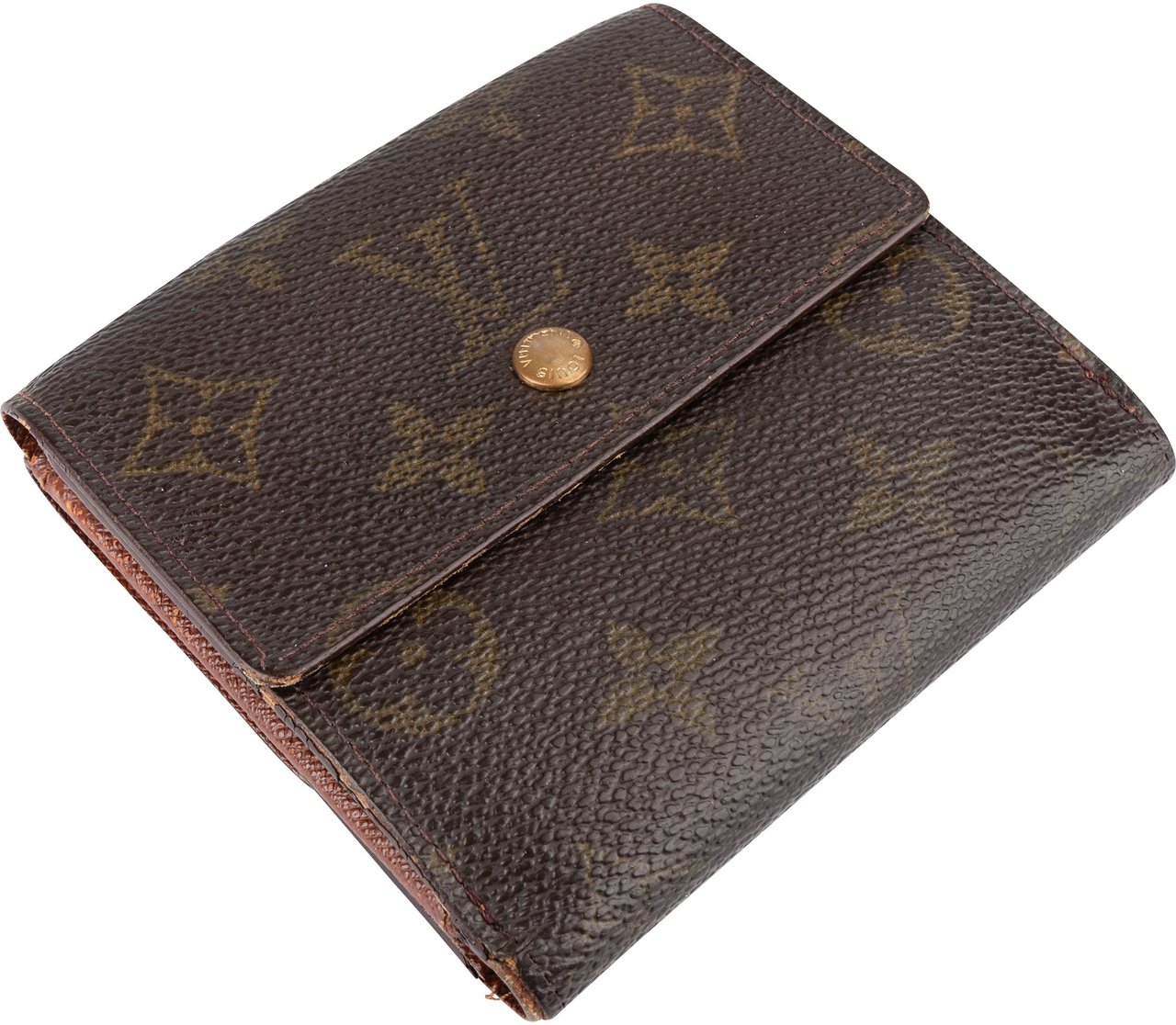 Louis Vuitton Louis Vuitton Canvas Monogram Elise Wallet Bruin