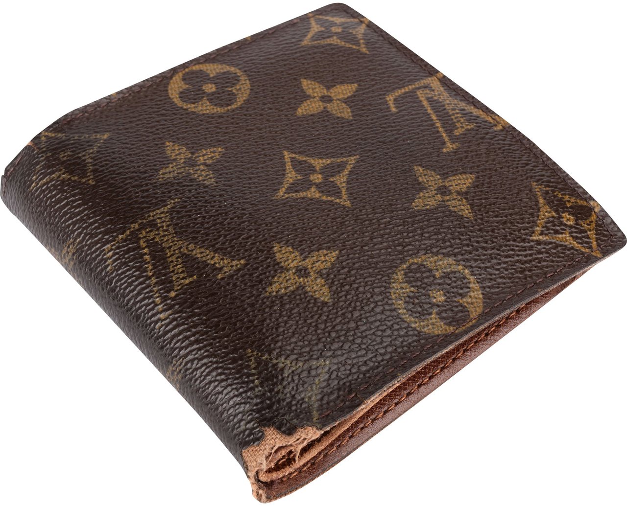 Louis Vuitton Louis Vuitton Canvas Monogram Marco Wallet Bruin
