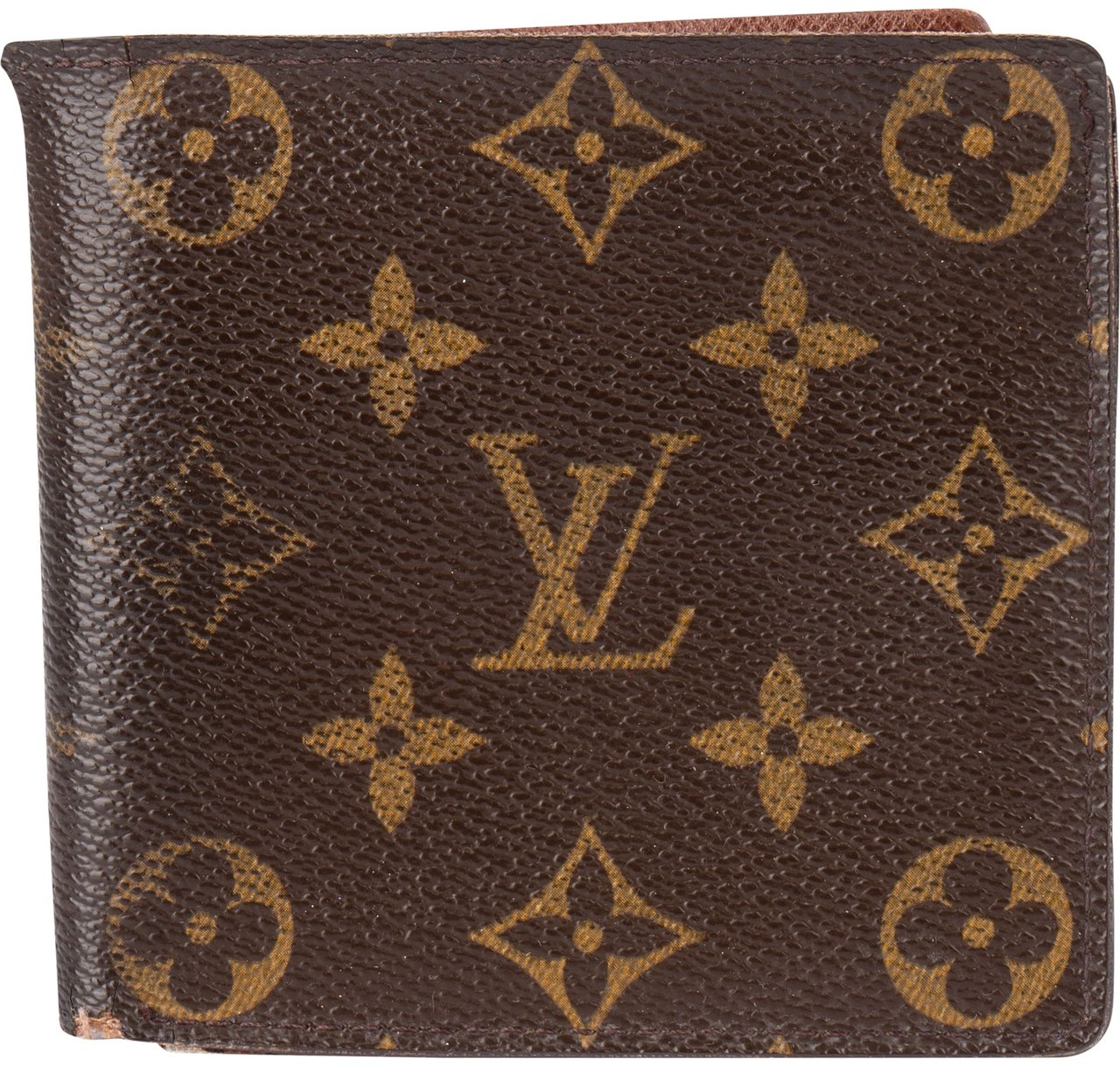 Louis Vuitton Louis Vuitton Canvas Monogram Marco Wallet Bruin