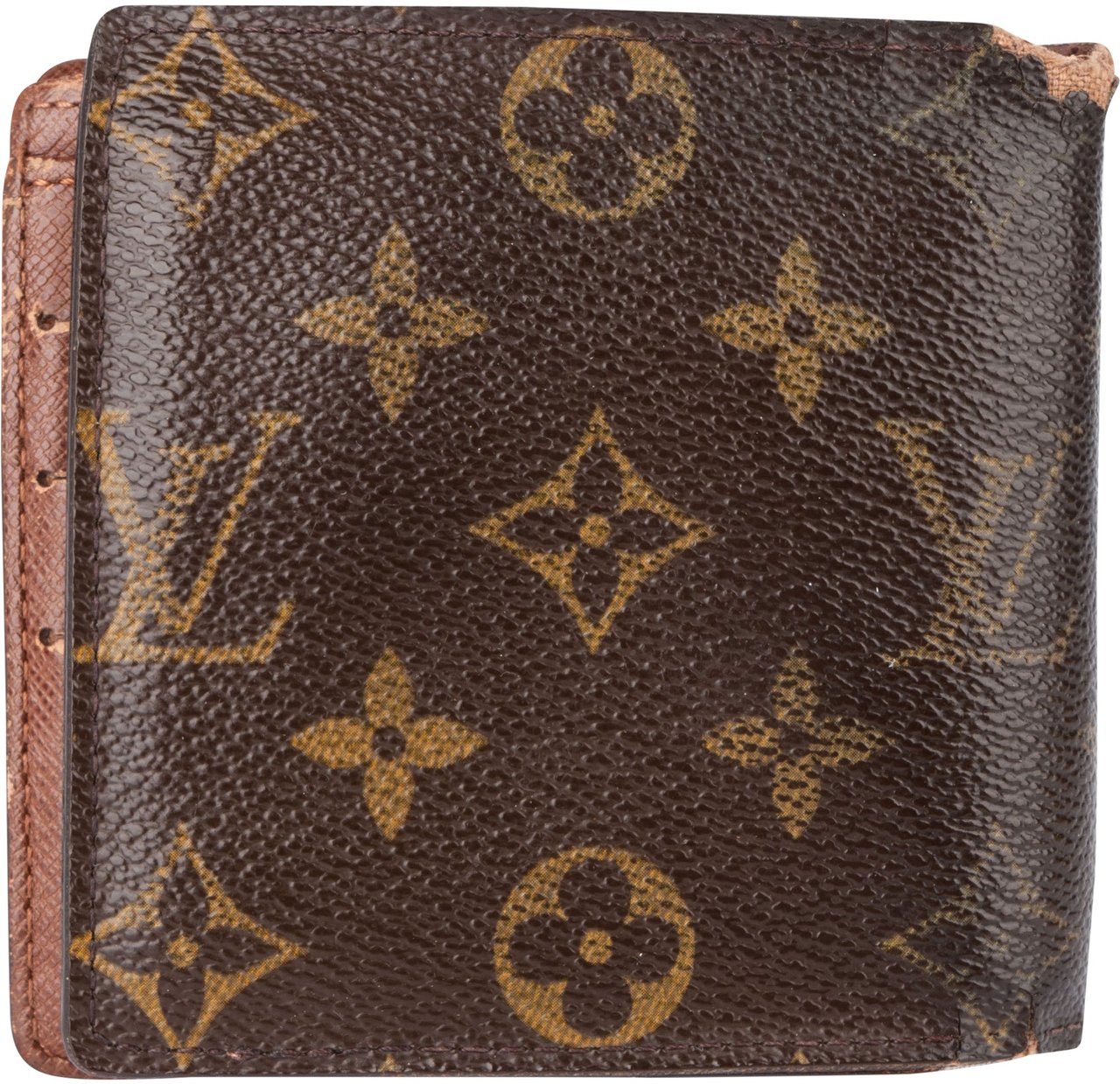 Louis Vuitton Louis Vuitton Canvas Monogram Marco Wallet Bruin