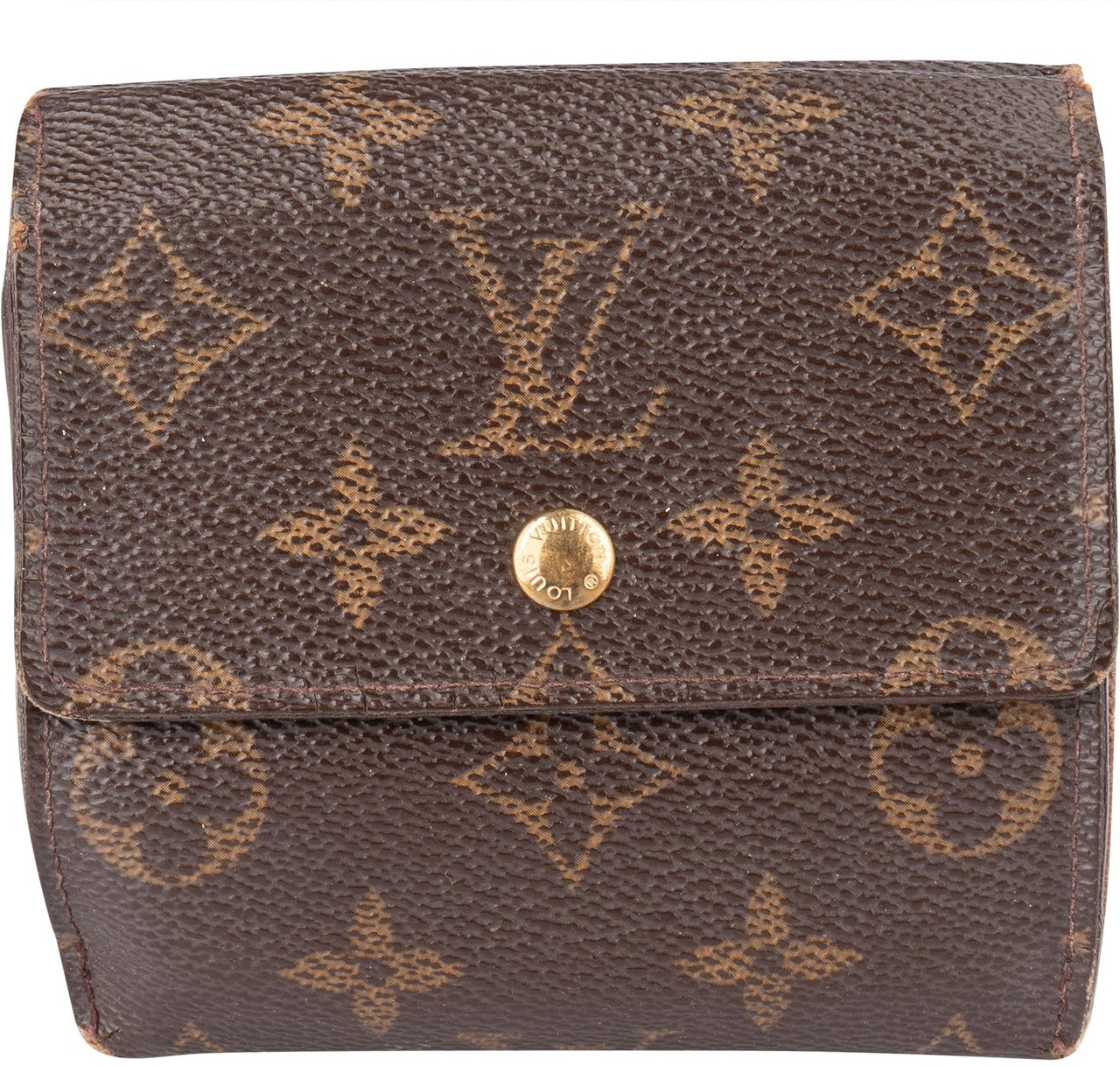 Louis Vuitton Louis Vuitton Canvas Monogram Elise Wallet Bruin