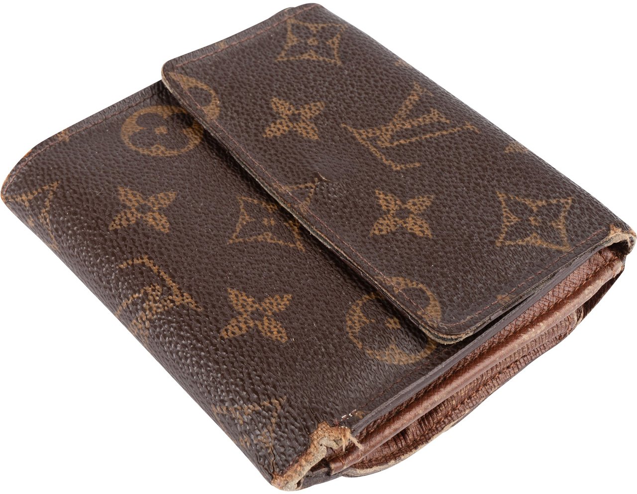 Louis Vuitton Louis Vuitton Canvas Monogram Elise Wallet Bruin