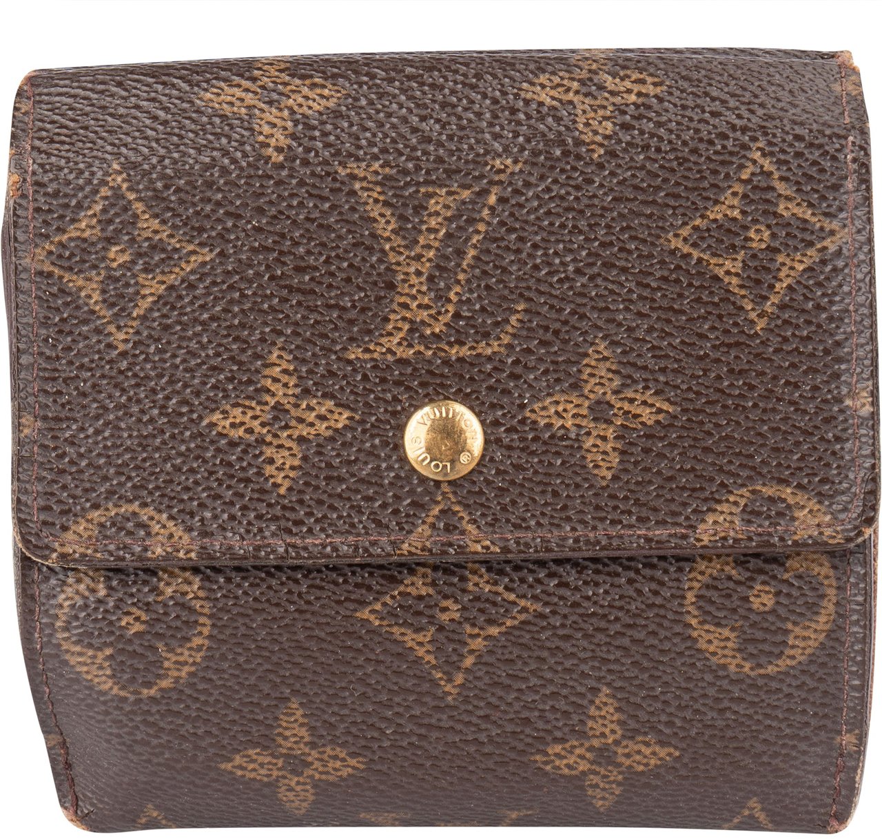 Louis Vuitton Louis Vuitton Canvas Monogram Elise Wallet Bruin