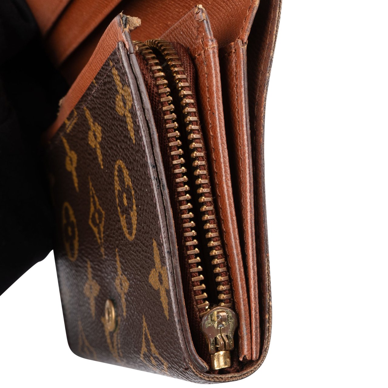 Louis Vuitton Louis Vuitton Canvas Monogram Tresor Wallet Bruin