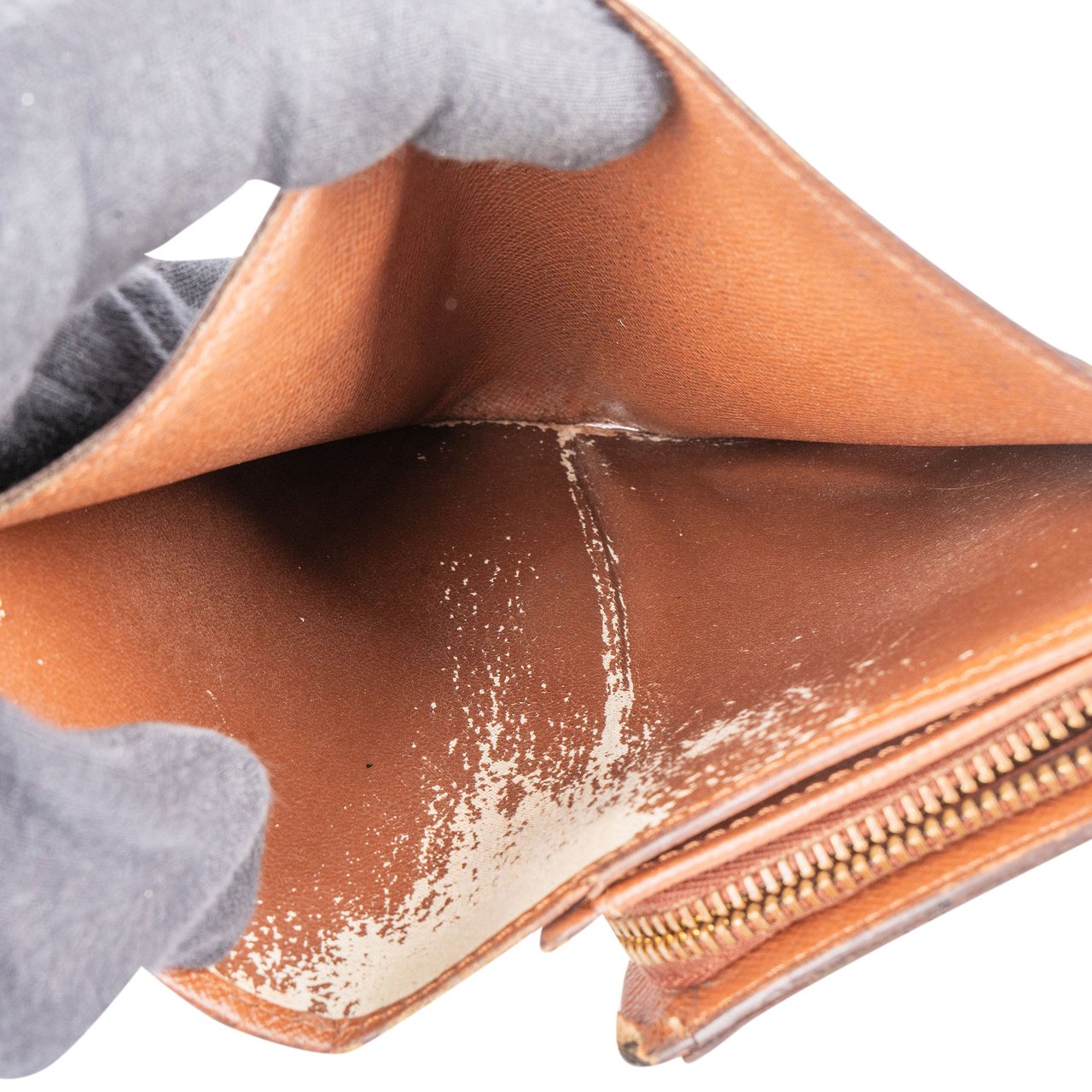 Louis Vuitton Louis Vuitton Canvas Monogram Tresor Wallet Bruin