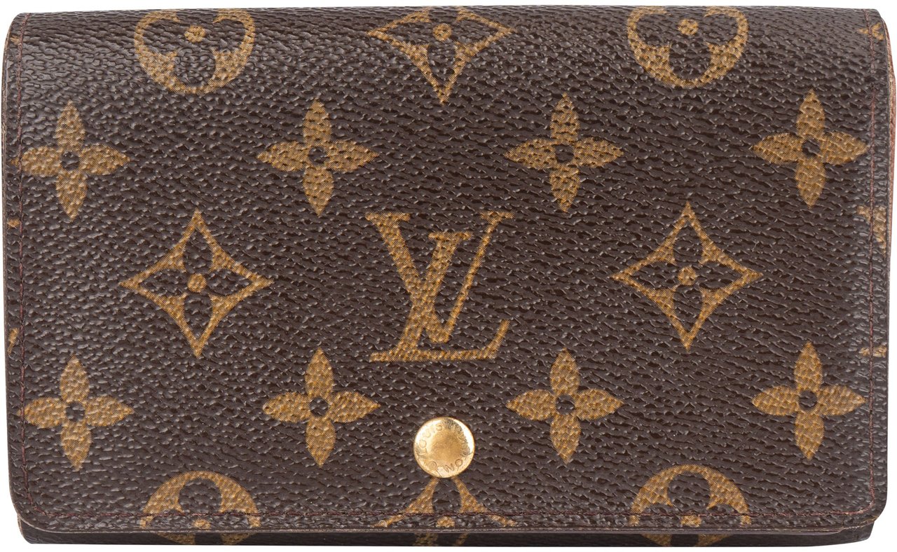 Louis Vuitton Louis Vuitton Canvas Monogram Tresor Wallet Bruin