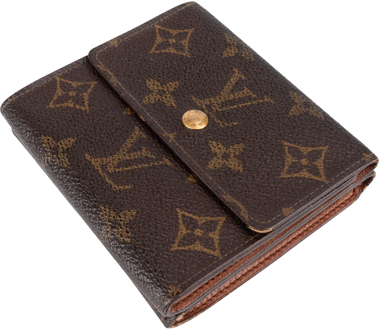 Louis Vuitton Louis Vuitton Canvas Monogram Elise Wallet Bruin