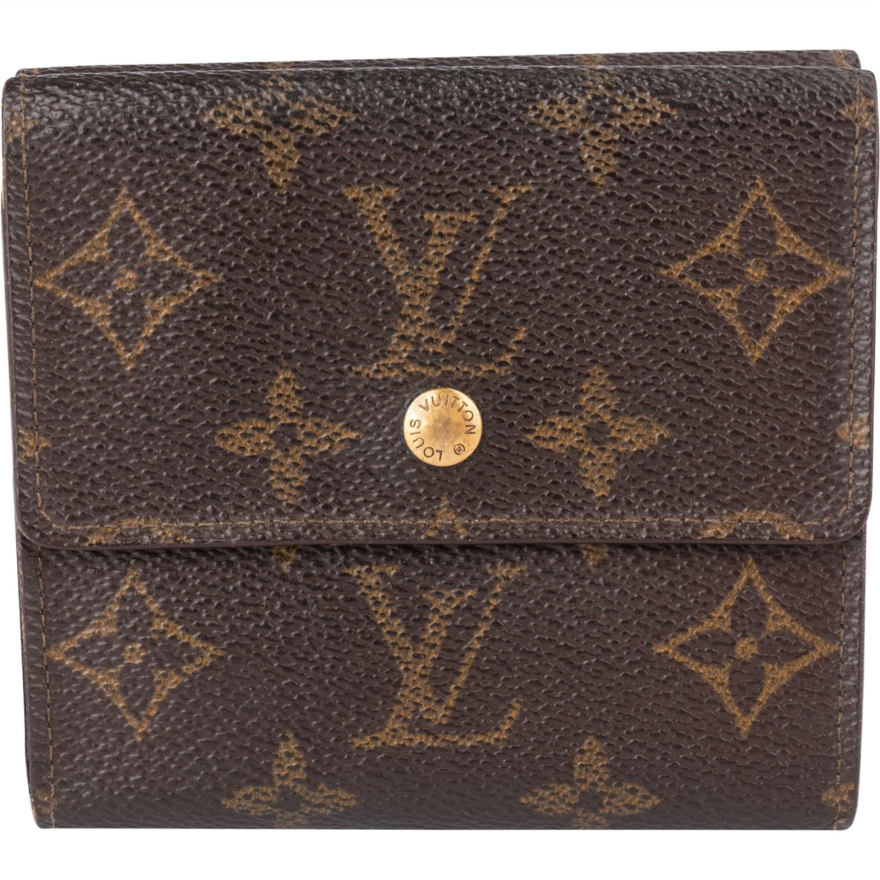 Louis Vuitton Louis Vuitton Canvas Monogram Elise Wallet Bruin
