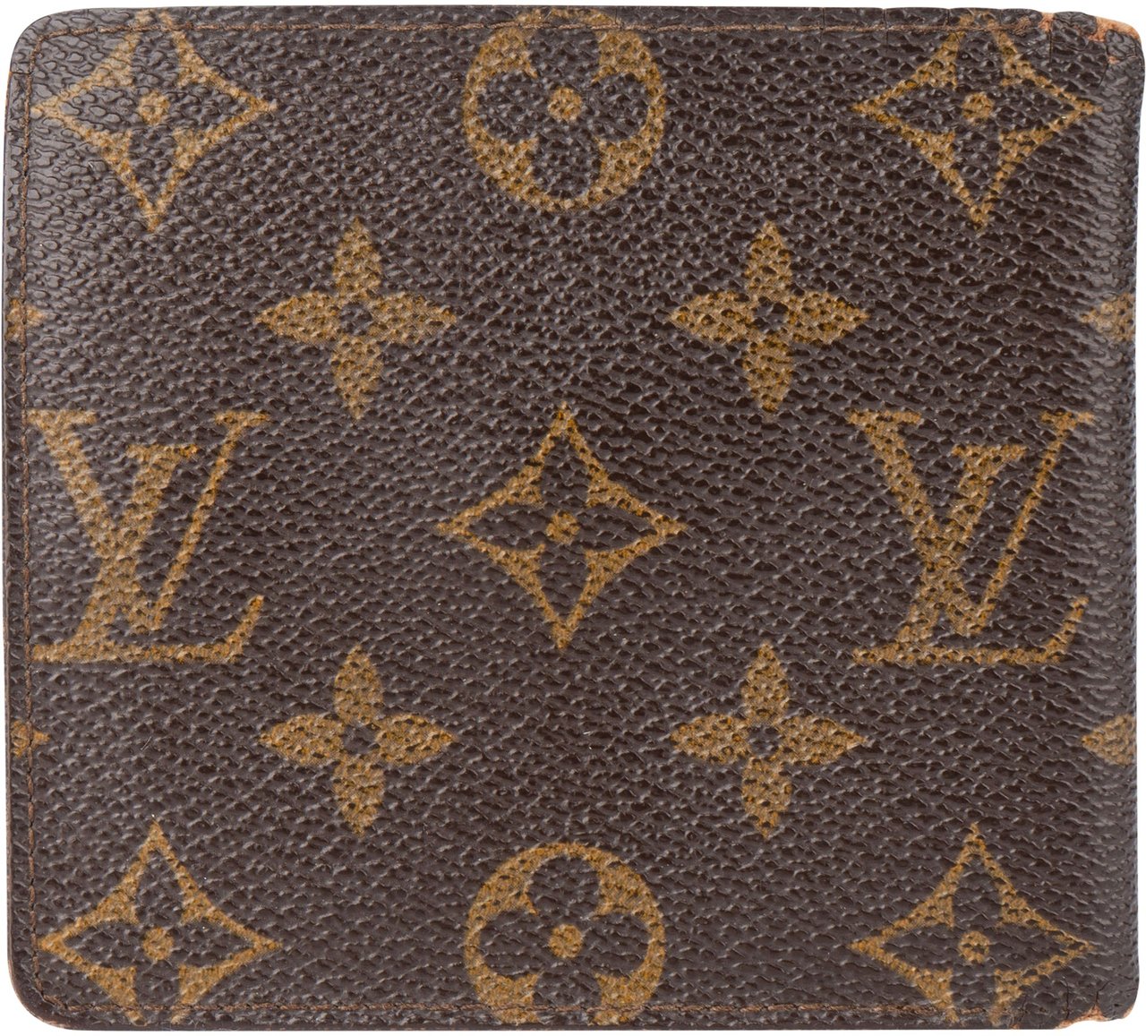 Louis Vuitton Louis Vuitton Canvas Monogram Marco Wallet Bruin