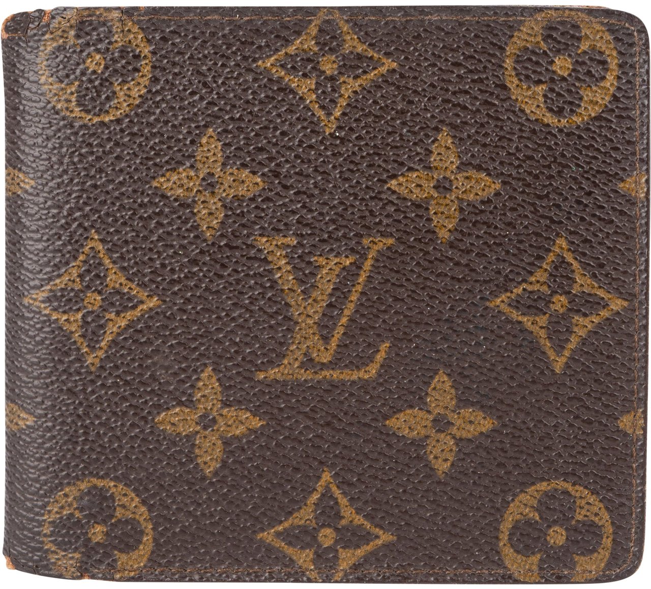 Louis Vuitton Louis Vuitton Canvas Monogram Marco Wallet Bruin