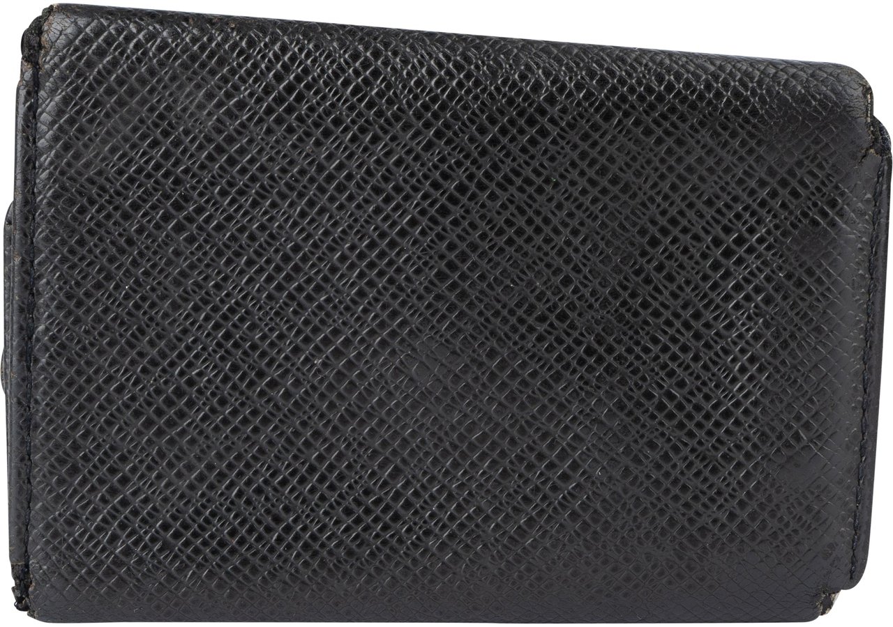 Louis Vuitton Louis Vuitton Noir Taiga Leather Keyholder Zwart