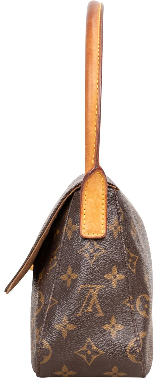 Louis Vuitton Canvas Monogram Looping PM Shoulder Bag Bruin