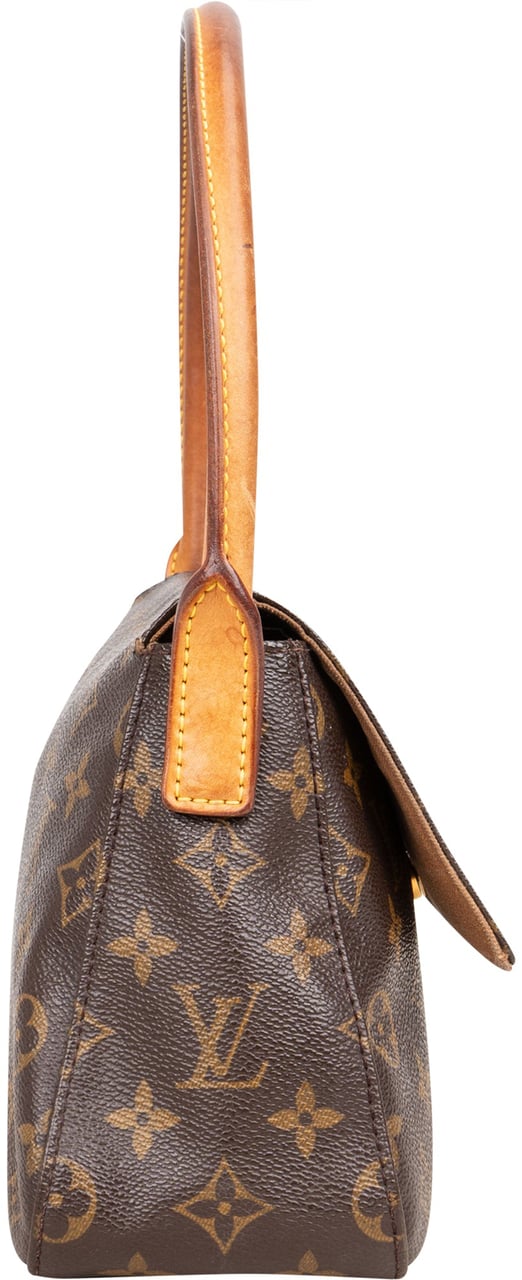Louis Vuitton Canvas Monogram Looping PM Shoulder Bag Bruin