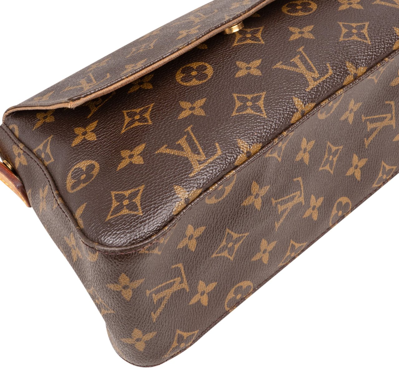 Louis Vuitton Canvas Monogram Looping PM Shoulder Bag Bruin