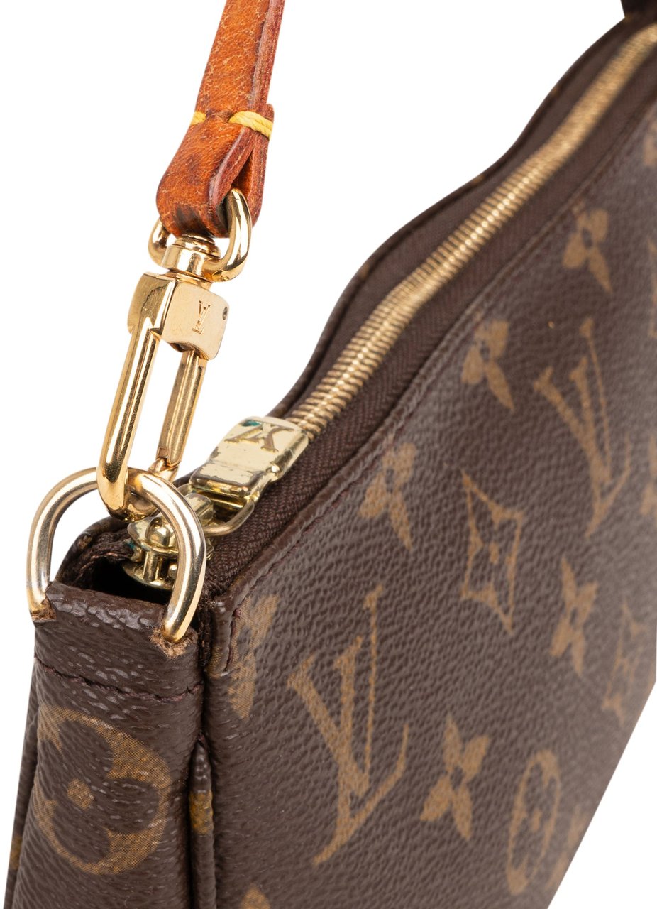 Louis Vuitton Louis Vuitton Canvas Monogram Pochette Accessoire Handbag Bruin