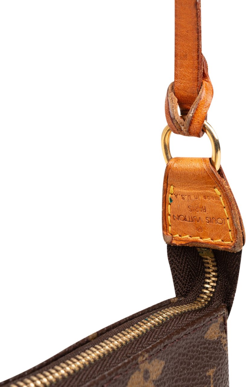 Louis Vuitton Louis Vuitton Canvas Monogram Pochette Accessoire Handbag Bruin