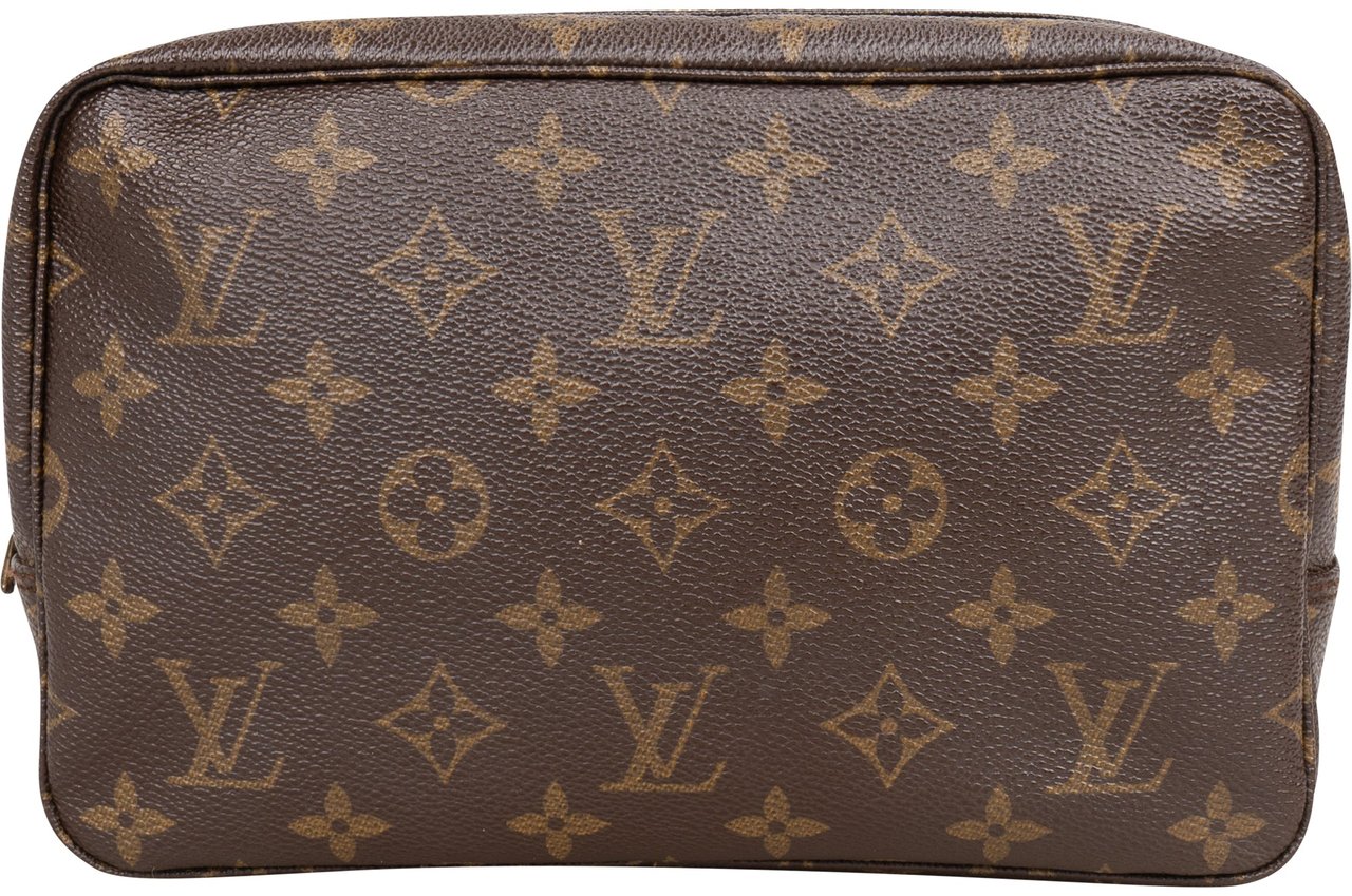 Louis Vuitton Louis Vuitton Canvas Monogram Trousse Toilette 23 Clutch Bruin