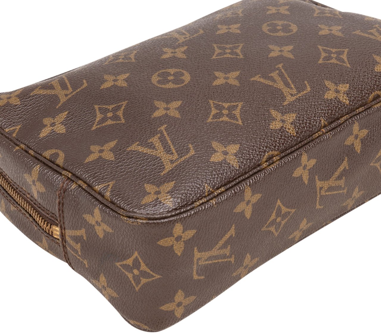 Louis Vuitton Louis Vuitton Canvas Monogram Trousse Toilette 23 Clutch Bruin