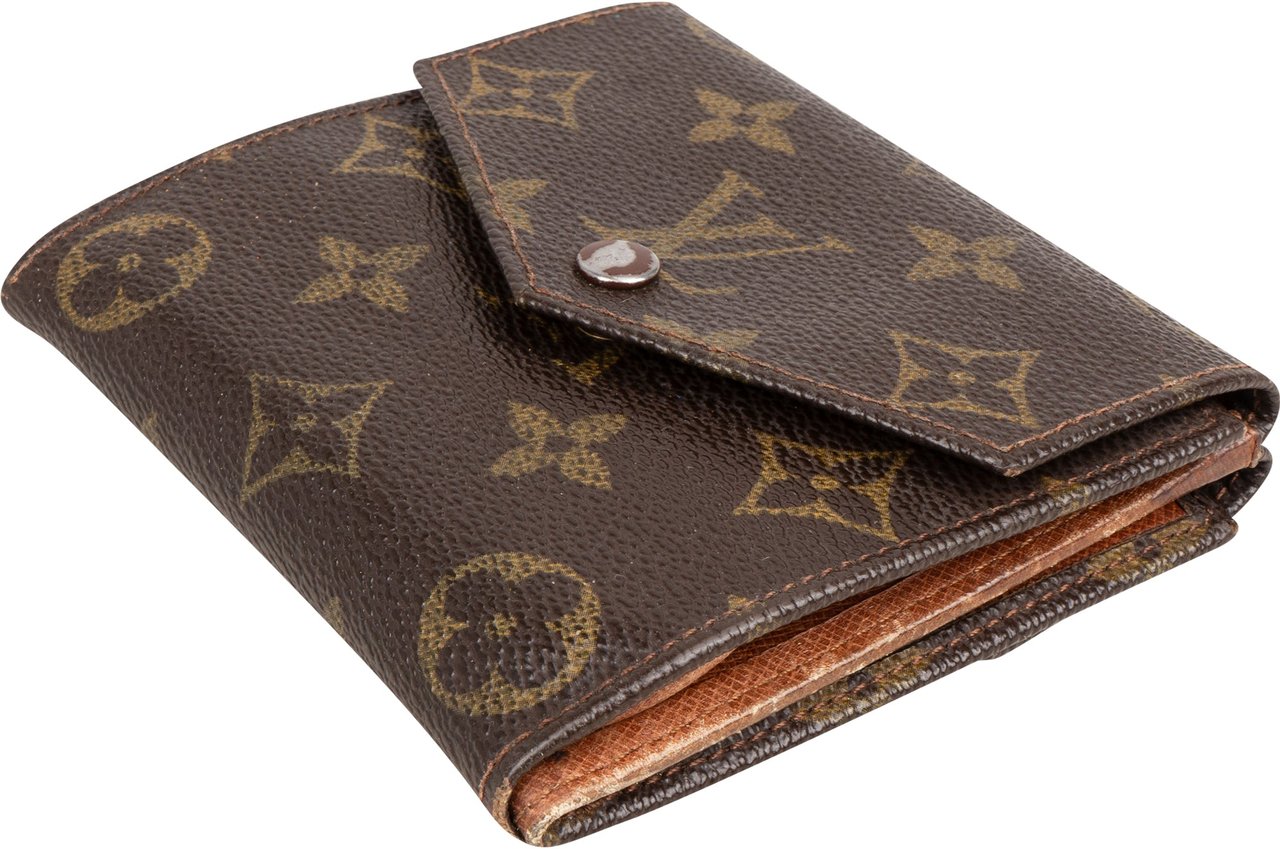 Louis Vuitton Louis Vuitton Canvas Monogram Elise Wallet Bruin