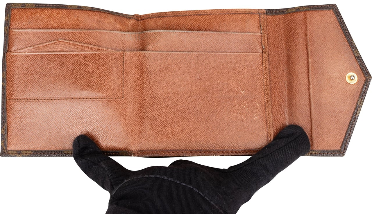 Louis Vuitton Louis Vuitton Canvas Monogram Elise Wallet Bruin