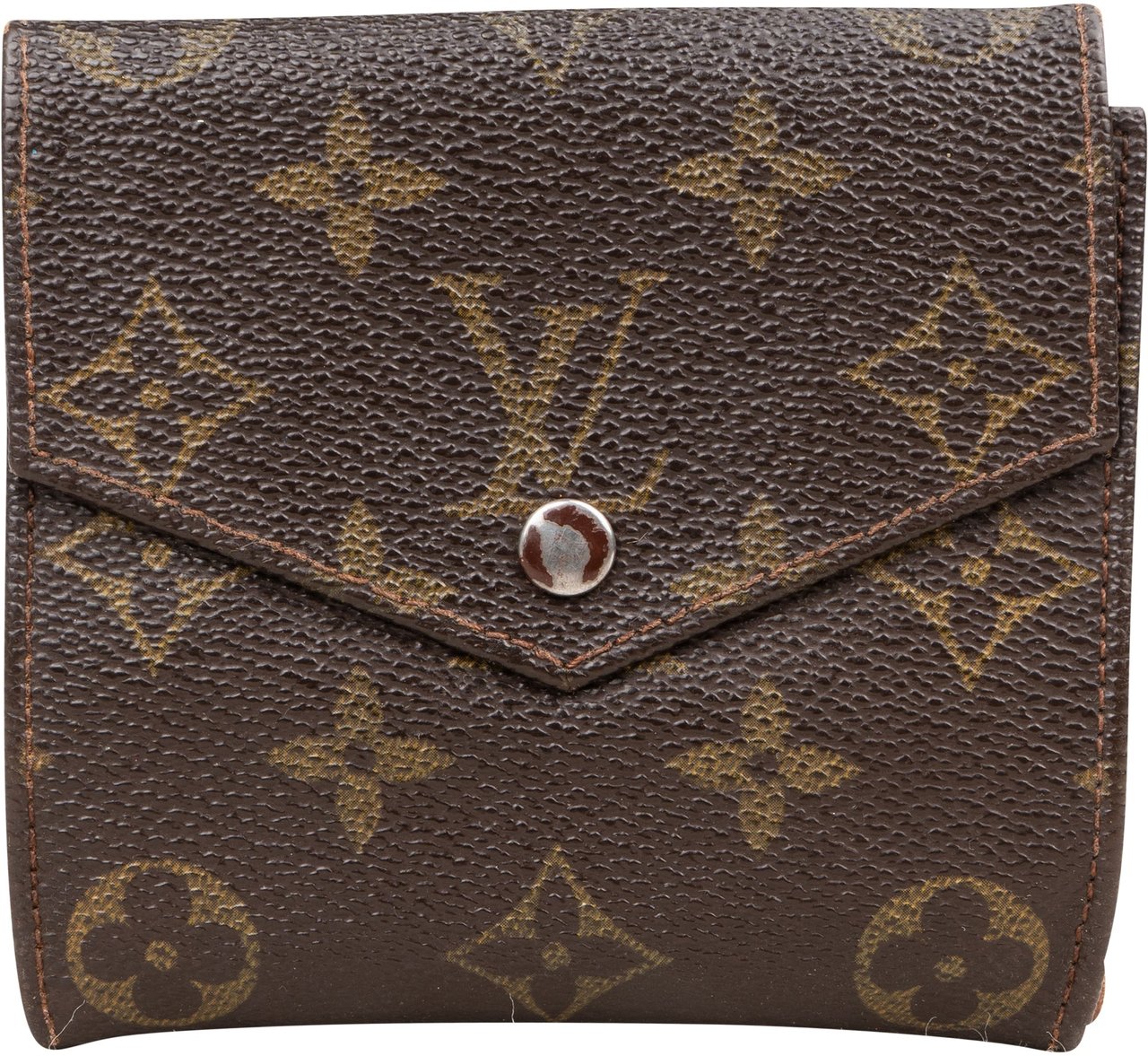 Louis Vuitton Louis Vuitton Canvas Monogram Elise Wallet Bruin
