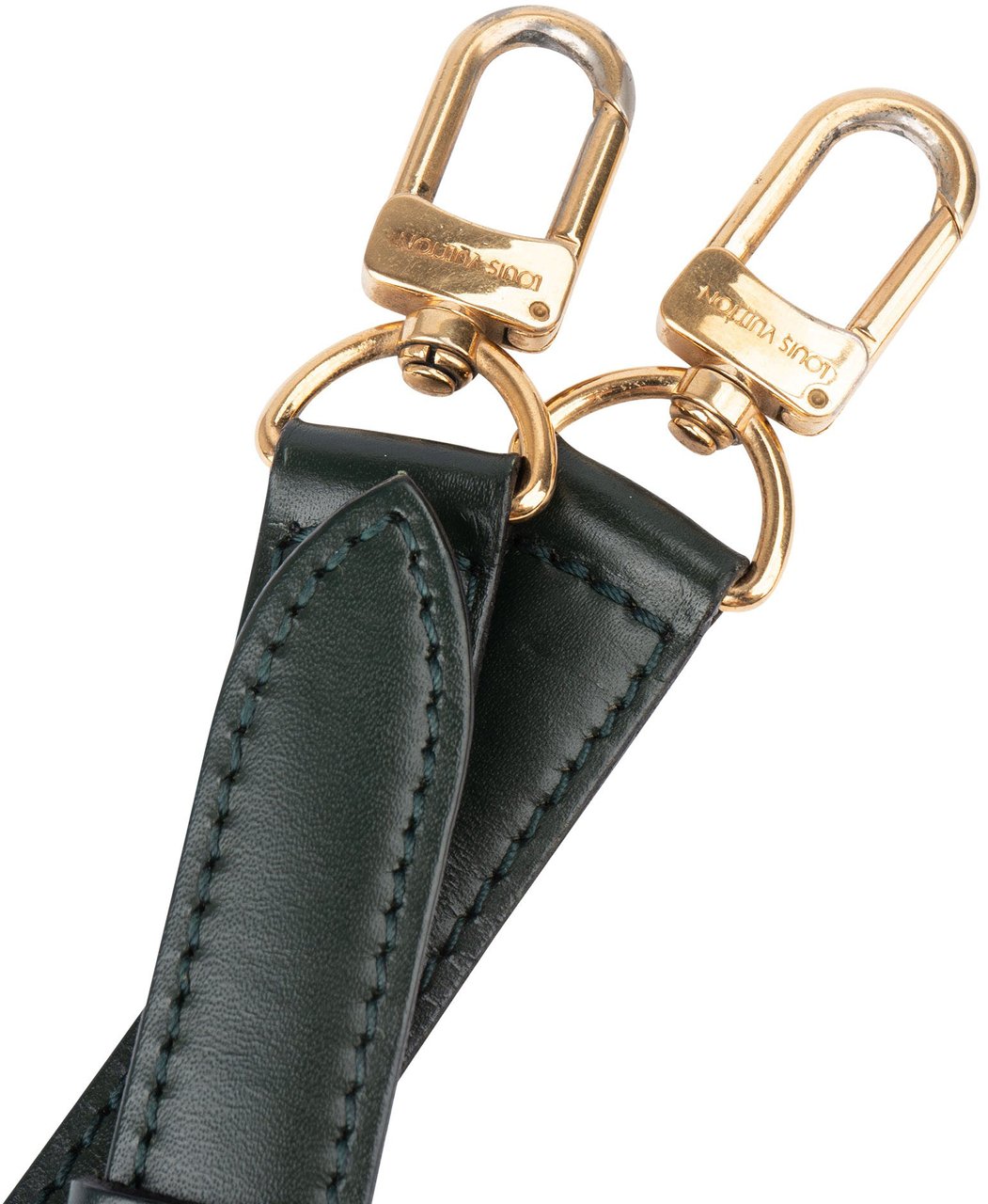 Louis Vuitton Louis Vuitton Green Leather Lozan Bags Strap Groen