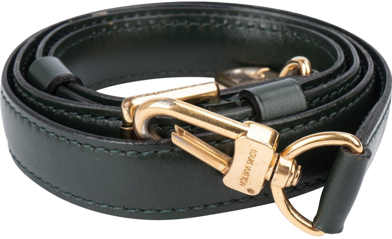 Louis Vuitton Louis Vuitton Green Leather Lozan Bags Strap Groen