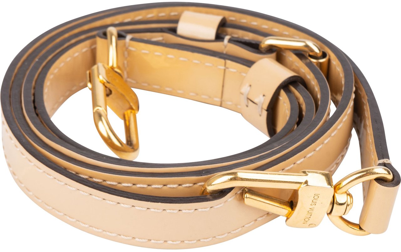 Louis Vuitton Louis Vuitton Patent Leather Adjustable Bags Strap Beige