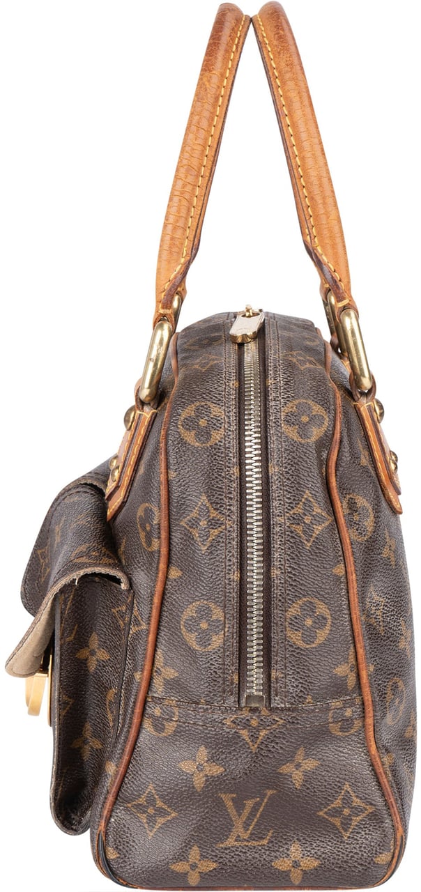 Louis Vuitton Louis Vuitton Canvas Monogram Manhattan PM Handbag Bruin