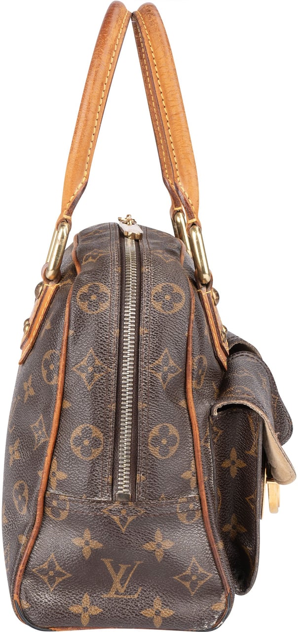 Louis Vuitton Louis Vuitton Canvas Monogram Manhattan PM Handbag Bruin