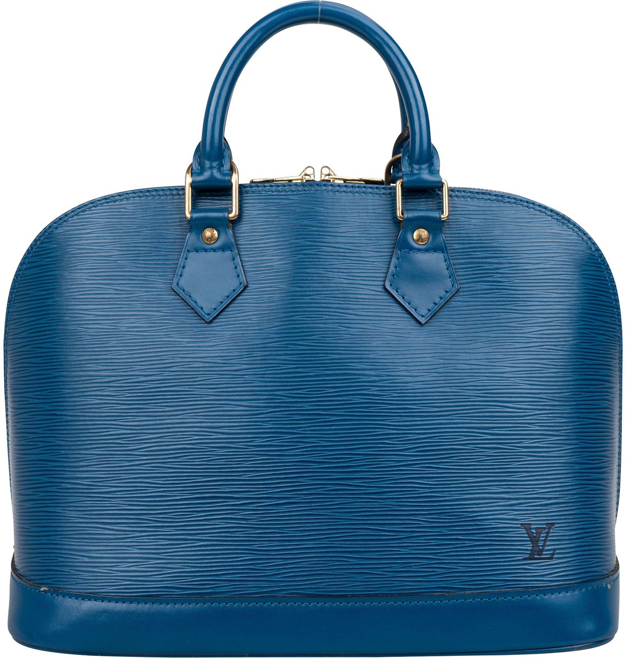 Louis Vuitton Louis Vuitton Bleu Epi Leather Alma PM Handbag Blauw