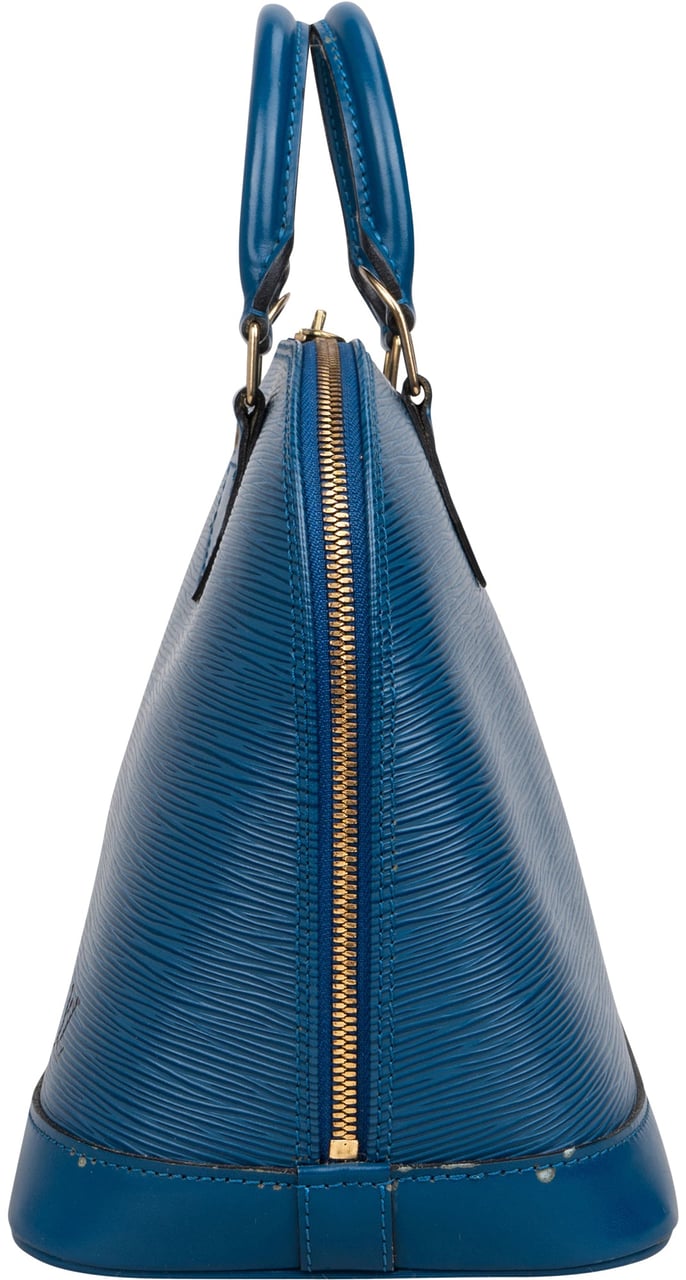 Louis Vuitton Louis Vuitton Bleu Epi Leather Alma PM Handbag Blauw